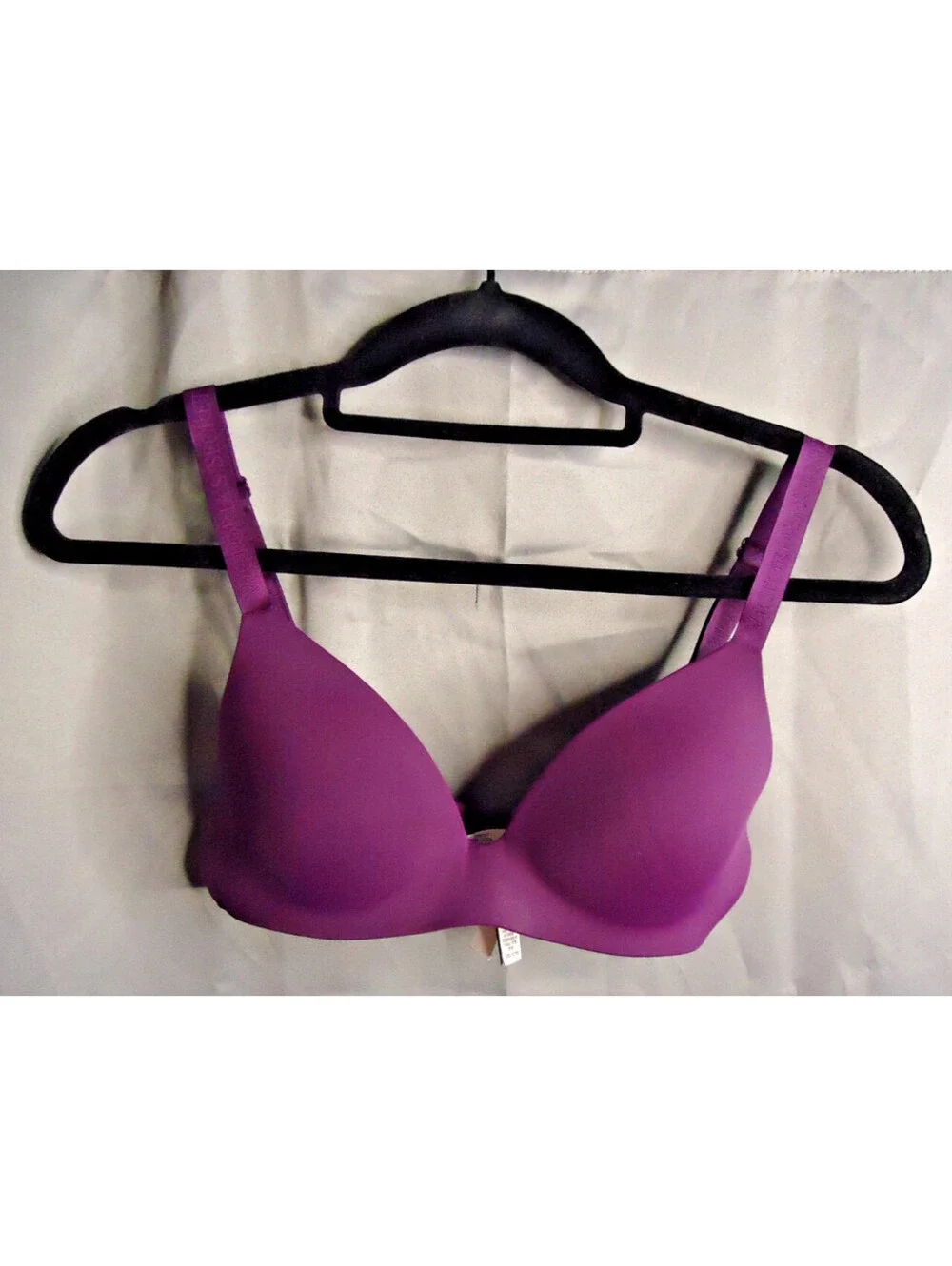Victoria's Secret Women Bra 32C Purple T Shirt Lightly Lined Wireless Scoop Demi